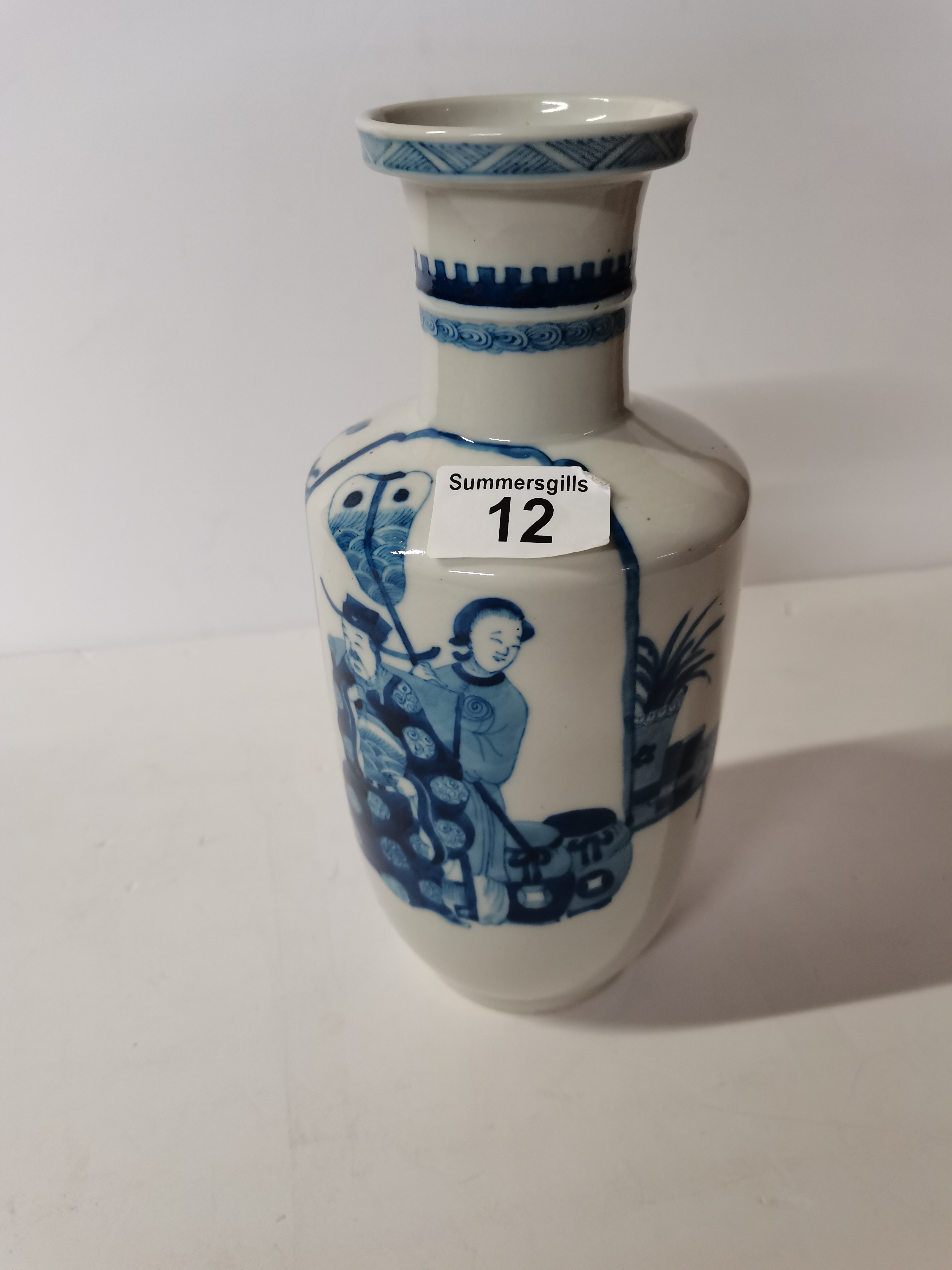 19th century Chinese Rouleau porcelain vase - Image 3 of 8