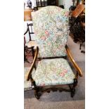 Queen Anne style arm chair