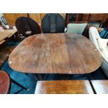 Antique Mahogany dining table with 1 leaf