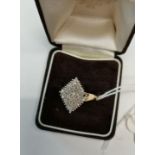 Diamond shaped dress ring size Q