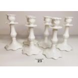 x6 Coalport candlesticks