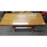 Oak Small refectory/ coffee table made by Otterman