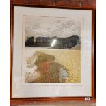 A Pair of Ltd edition prints by Greenwood Reed Gold and Marsh Waters