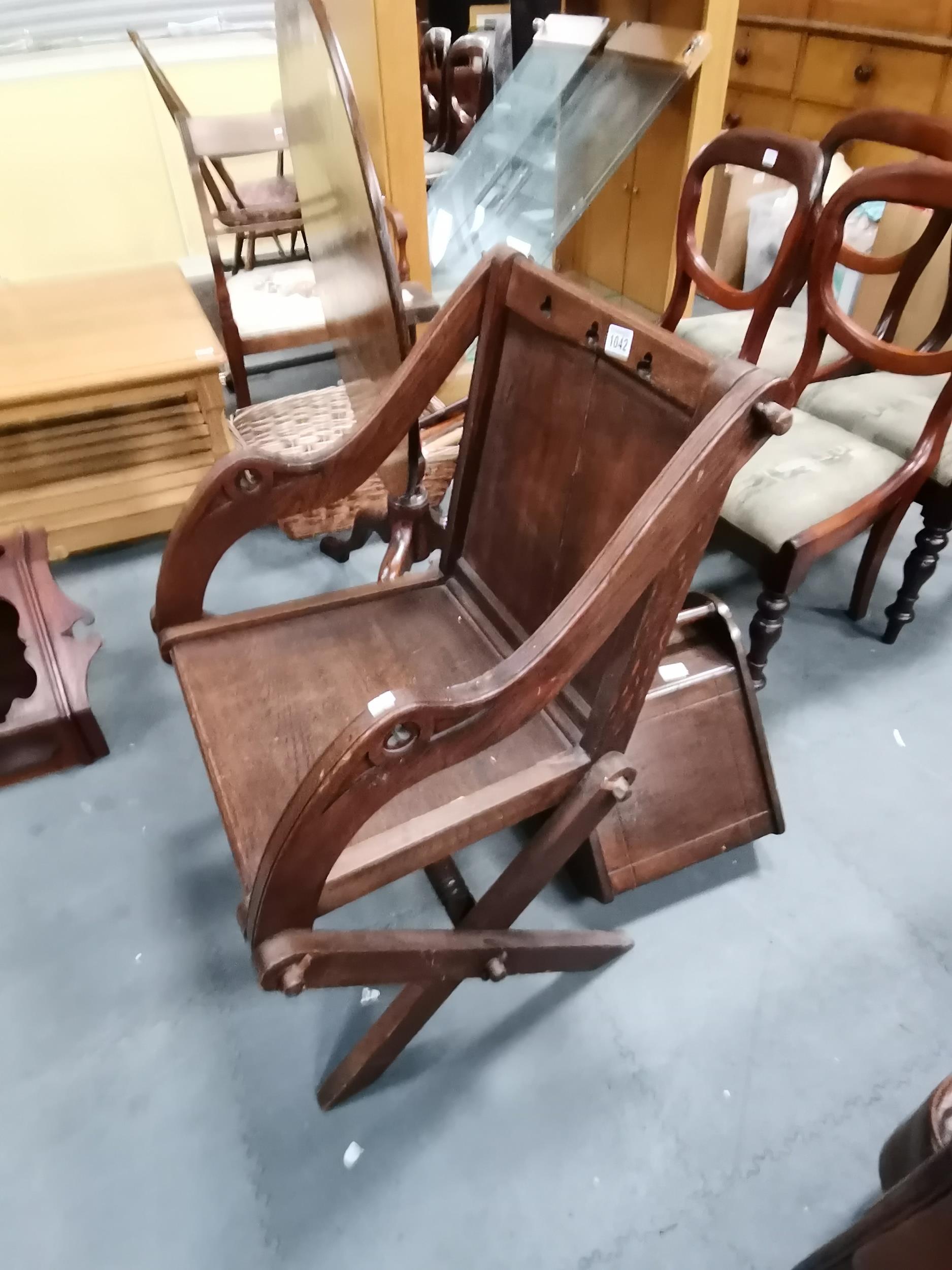 Antique Glastonbury chair - Image 2 of 2