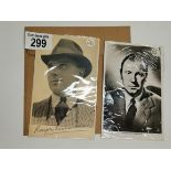 X2 photos of Ralph Richardson one of them signed