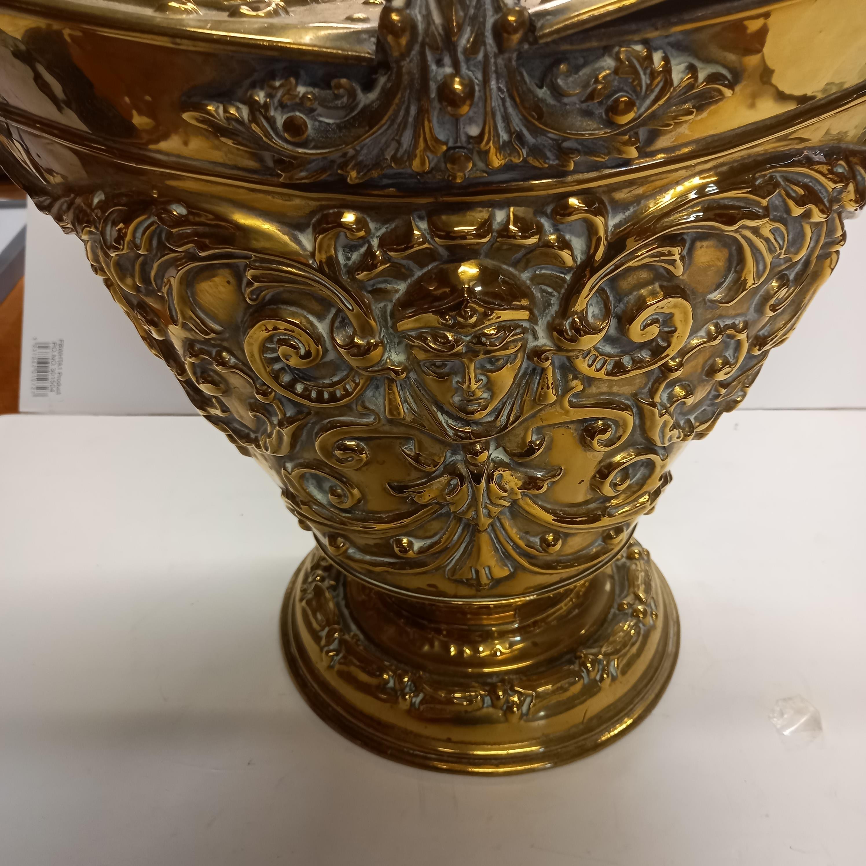 Victorian Brass Coal Scuttle - Image 2 of 3