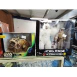 10 Sealed Star Wars Figures plus 3 Larger Boxed Star Wars figures