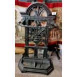 Cast iron umbrella stand damage on base