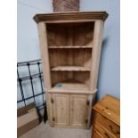 Antique Pine corner unit with key