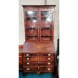 Antique mahogany bureau