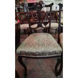 Set of 4 Victorian chair plus pair of nursing chairs