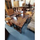 Hall table and small side table with glass top