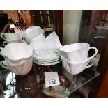 6 x Shelley tea cups and saucers (A/F)