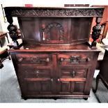 Victorian Court Cupboard with key