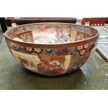 Outstanding 32cm Japanese Satsuma bowl ex condition with highly decorated figures and scenes