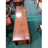 Mahogany drop leaf dining table