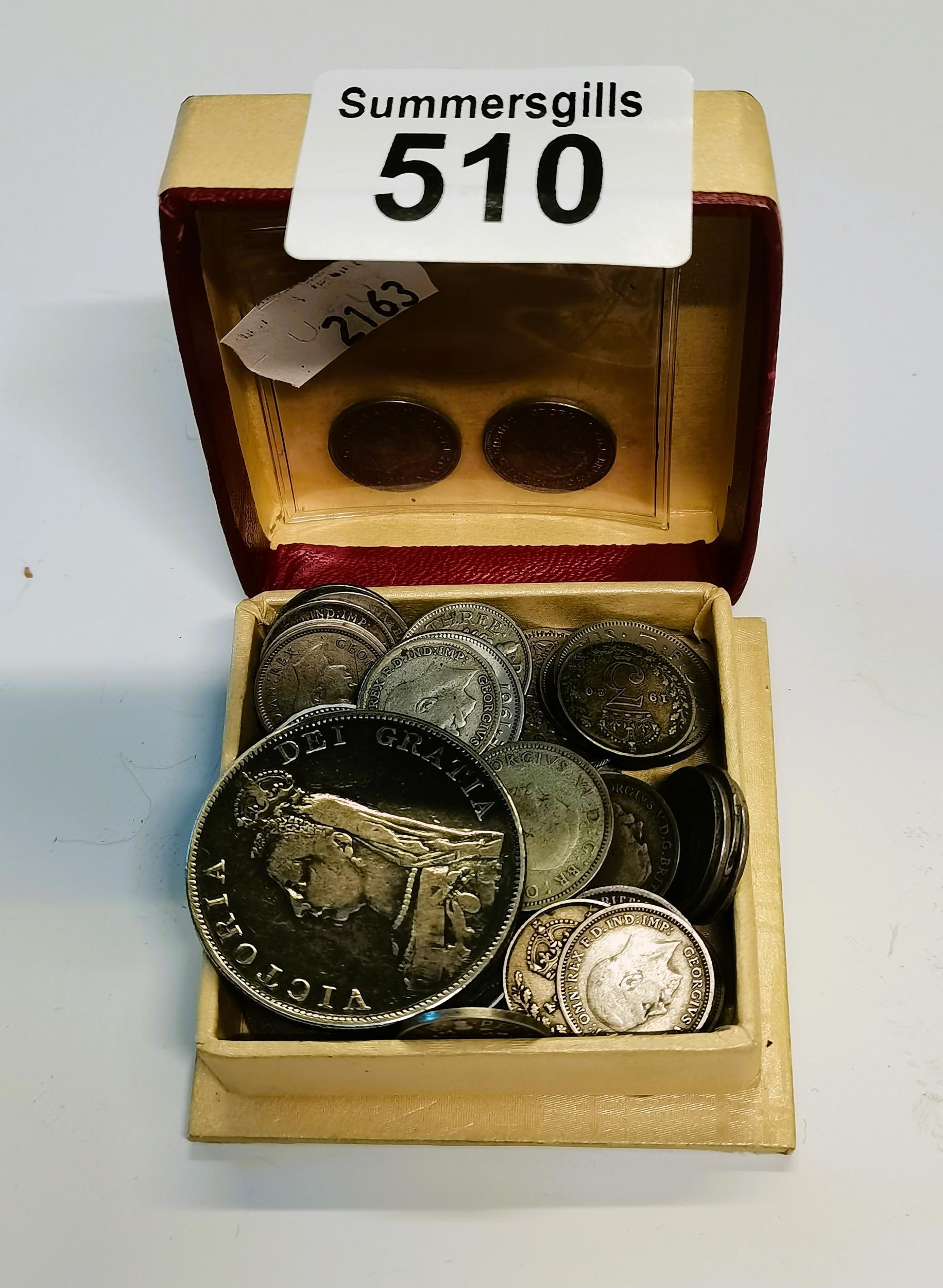 A collection of old coins