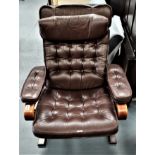 Scandinavian leather chair