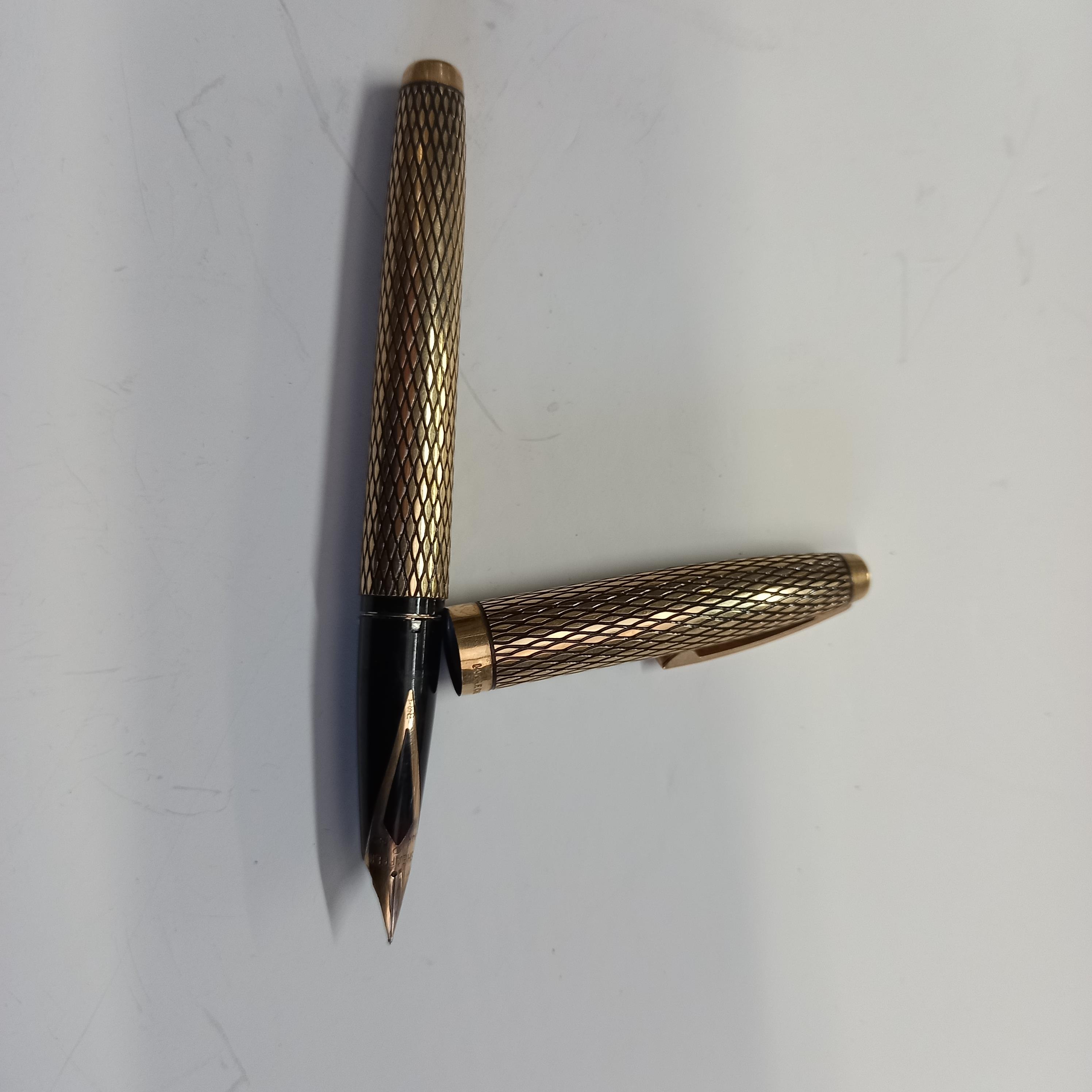 22ct Gold Case Sheaffer Fountain pen in box - Image 2 of 2