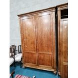 Double walnut wardrobe