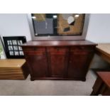 Modern dark wood sideboard