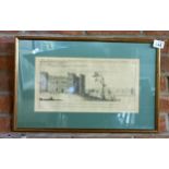 framed picture of Sheriff Hutton Castle