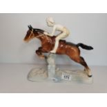 Figurine of Girl Jumping a horse