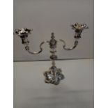 Silver Candelabra Birmingham 1943 - hall marked