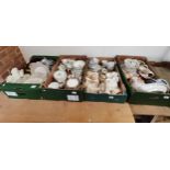 4 x boxes china and ceramics incl tea set by Meakin