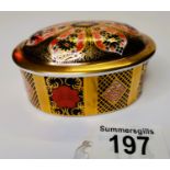 Royal Crown Derby old Imari trinket box exc cond. no 1128