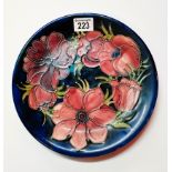 Moorcroft Anemone plate