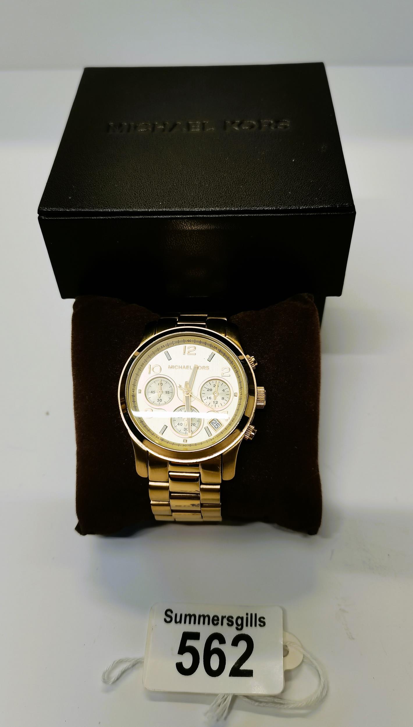 Michael Kors ladies gold wrist watch
