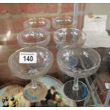 X6 original Babycham glasses