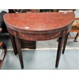 Antique Mahogany fold over table