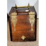 Lead lined antique coal scuttle