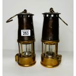 A pair of Protector Miners lamps