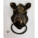 Metal 18cm boars head