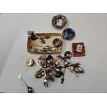 A collection of silver and silver plated items