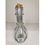 French Art Deco style four chamber bottle with sto