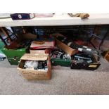 7 x boxes of Model railway items