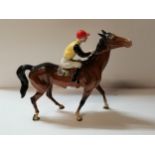 Beswick racehorse with jockey