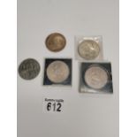 x5 silver coins