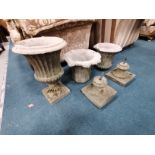 x5 stone garden urns