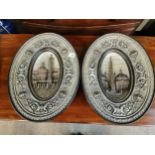 A pair of of Italian plaques stamped WS&S
