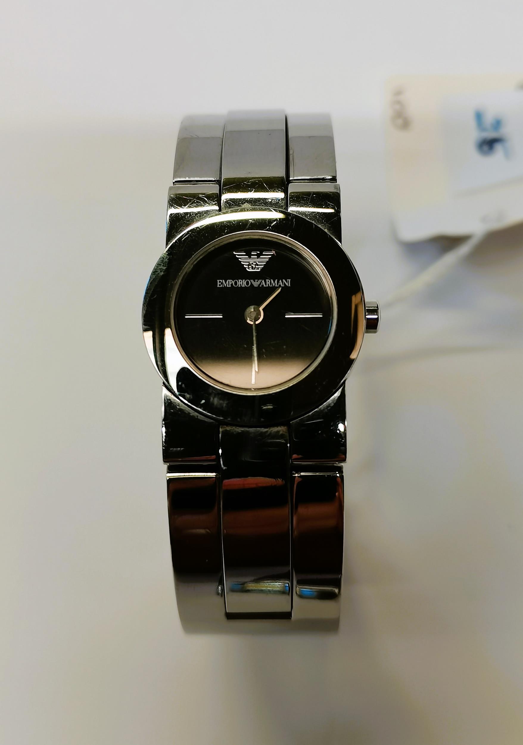 x2 watches - Swiss time setter plus Armani ladies