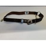 Vintage Girl Guides leather belt