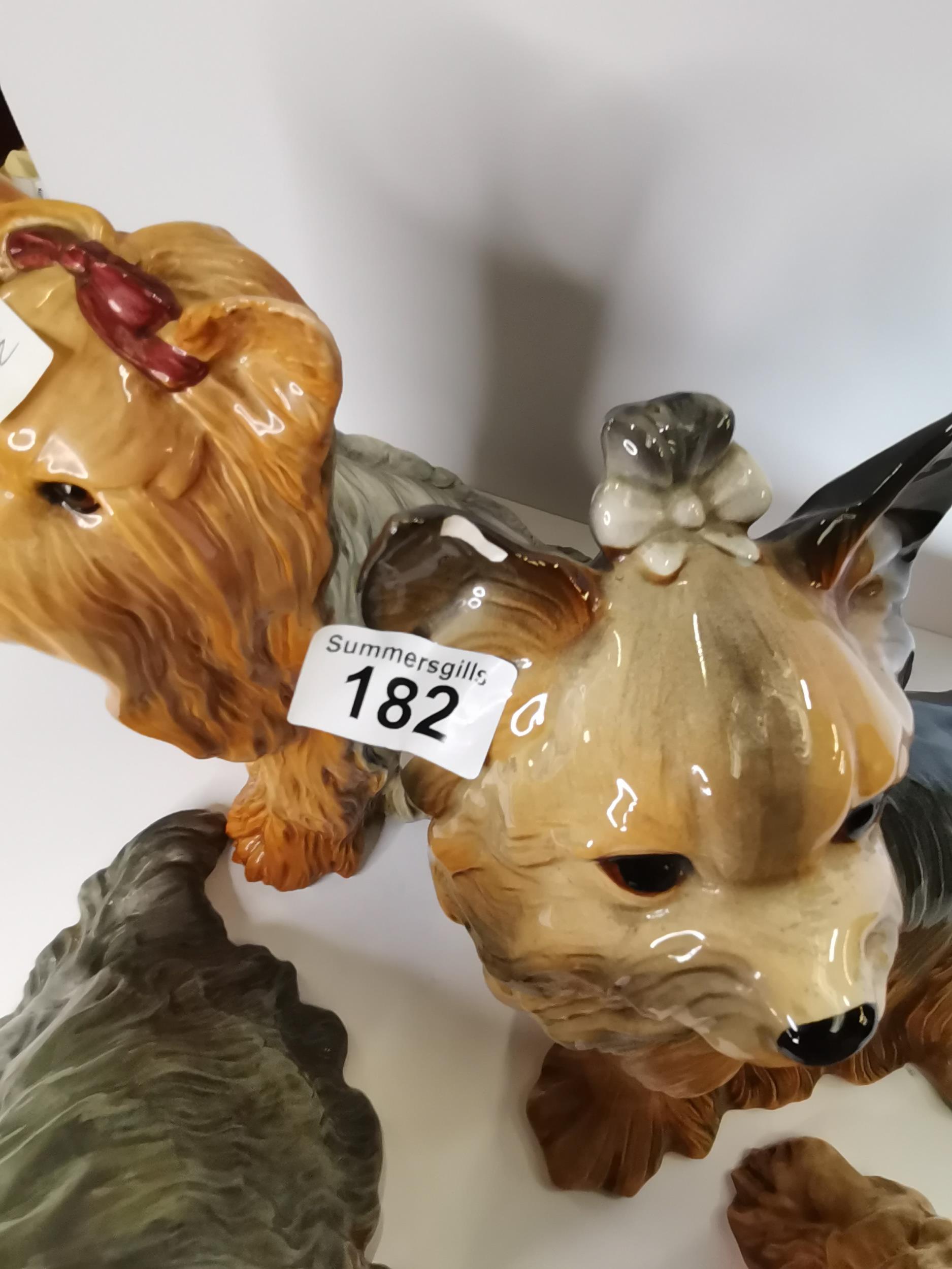 x4 Beswick Sitting Yorkshire Terriers - Image 3 of 3