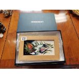 Moorcroft limited edition plaque Snowtime with wooden frame by Emma Bossons in box ex condition