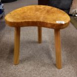 Otterman Elm 3 legged stool - H41cm - excellent condition MOUSEMAN INTEREST