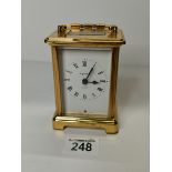 Bayard 8 Day brass carriage clock H11.5cm